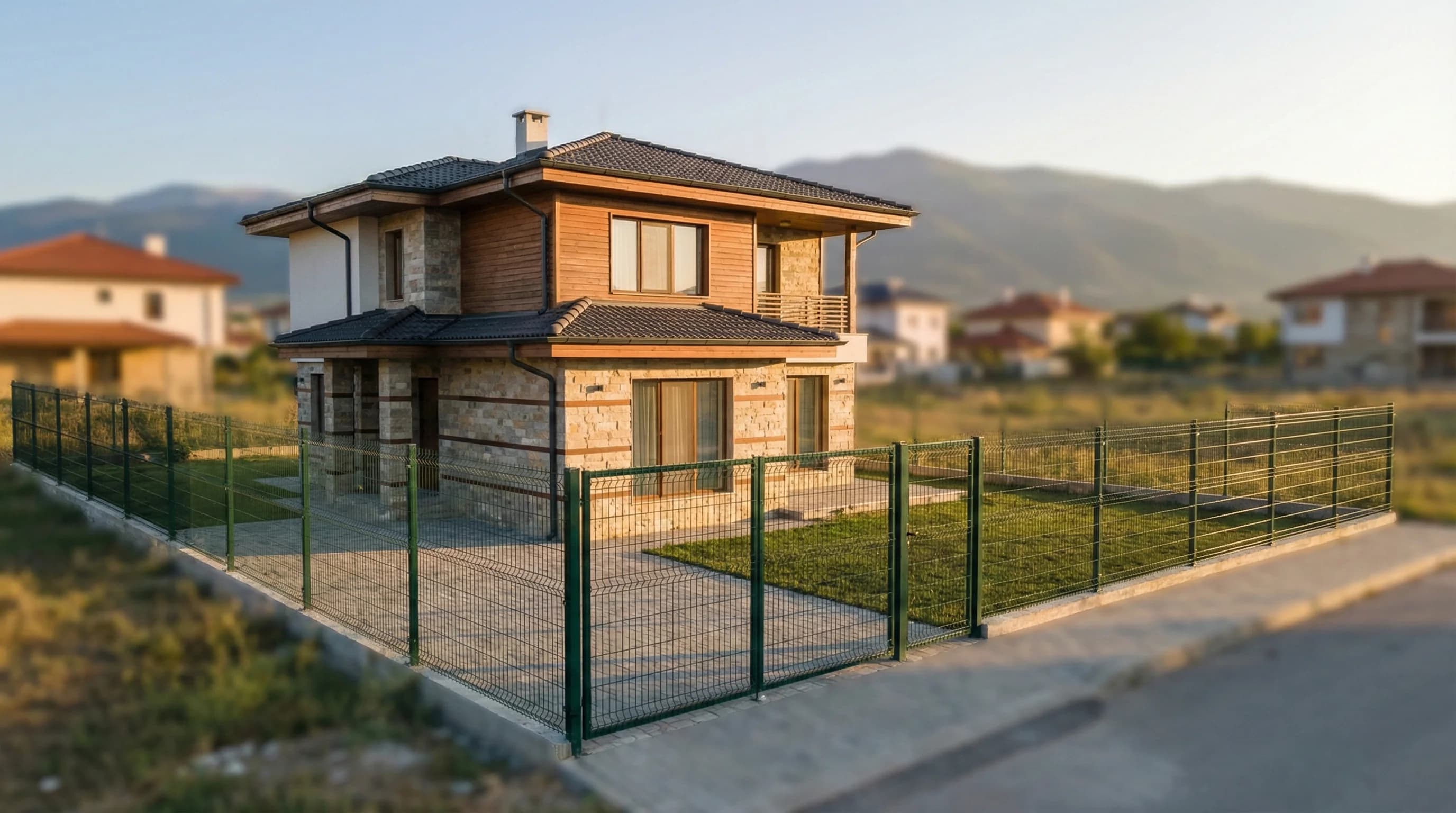 Заварени оградни пана от стомана с поцинковано покритие