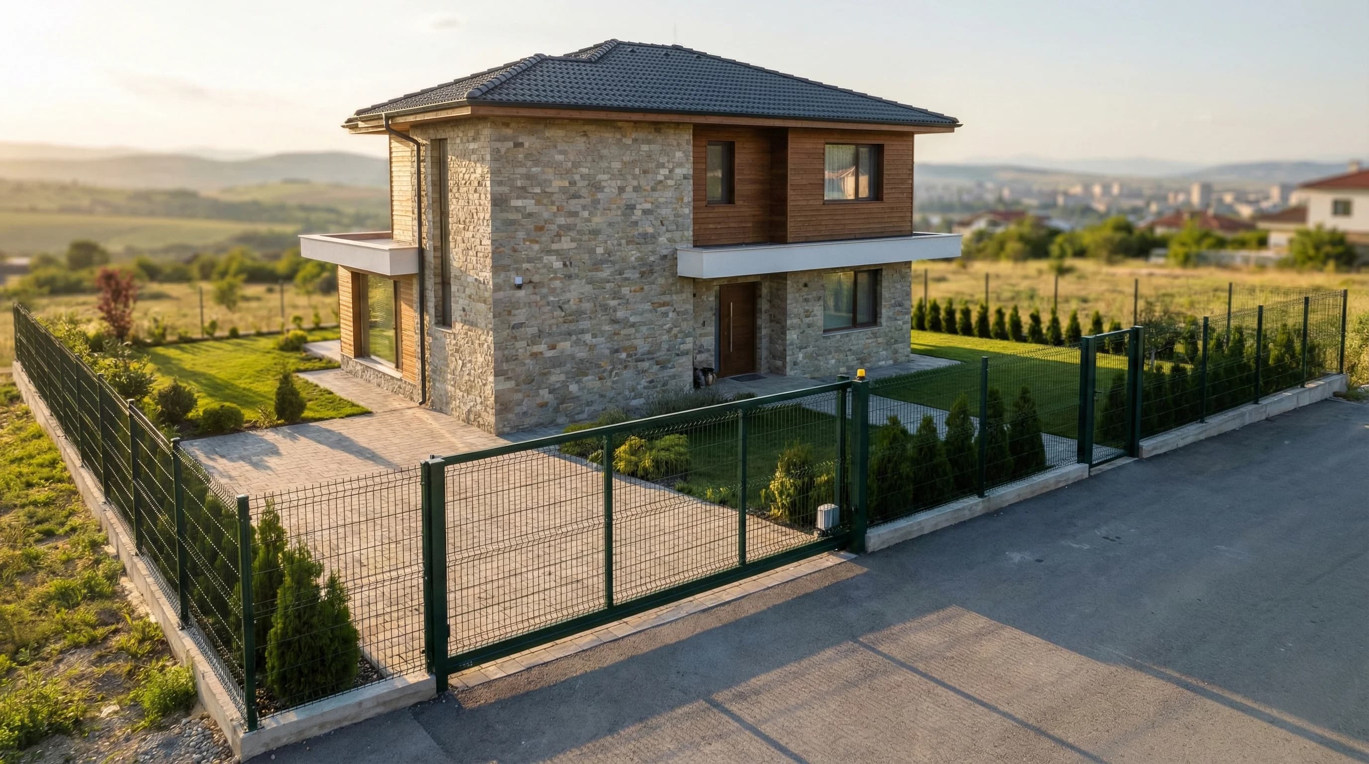 Оградни пана за жилищни обекти и дворове